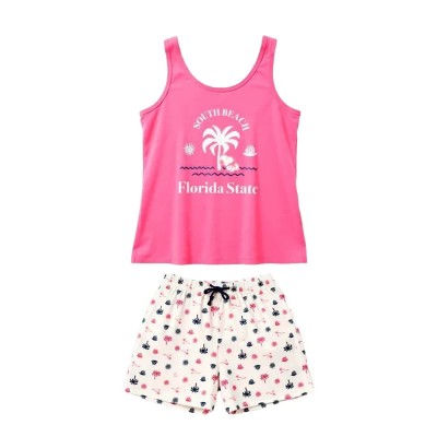 пижама,дамски,пижами,gisela,snoopy,print,sleeveless,pyjama,pink,(fuchsia)