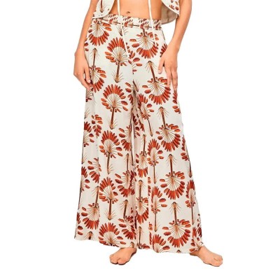 панталони,мъжки,панталони,дамски,панталони,gisela,wide,leg,palm,print,pants,white,(printed)