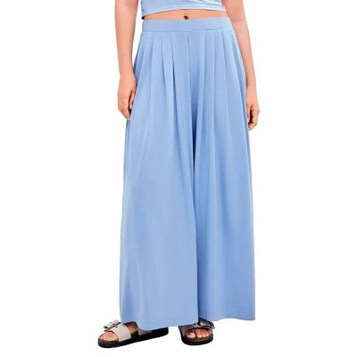 панталони,мъжки,панталони,дамски,панталони,gisela,wide,leg,pants,blue,(blue)