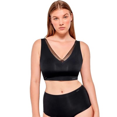 дамско,бельо,дамски,бикини,и,танкини,gisela,wireless,foam&heat,sealed,finishes,bra,black,(black)