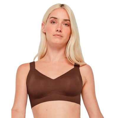 дамско,бельо,дамски,бикини,и,танкини,gisela,wireless,full,cup,removable,foam,bra,brown,(chocolate)