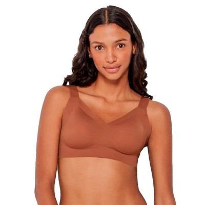 дамско,бельо,дамски,бикини,и,танкини,gisela,wireless,full,cup,removable,foam,bra,brown,(toffee)
