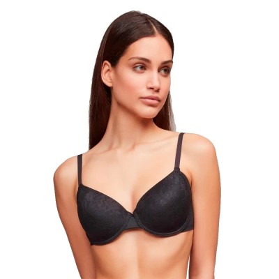 дамско,бельо,дамски,бикини,и,танкини,gisela,wireless,push,up,extreme,neckline,bra,black,(black)
