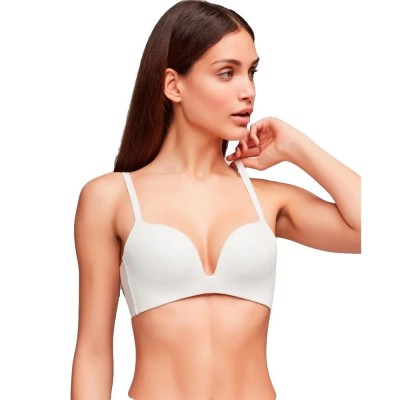дамско,бельо,дамски,бикини,и,танкини,gisela,wireless,push,up,extreme,neckline,bra,white,(white)