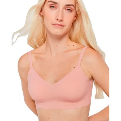 дамско,бельо,дамски,бикини,и,танкини,gisela,wireless,top,removable,foam,bra,pink,(pink)