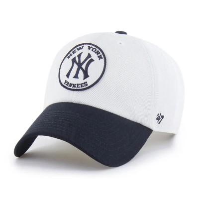 шапка,всички,шапки,47,mlb,new,york,yankees,pique,patch,cap,white,(med,beige)