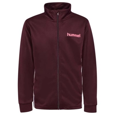 блуза,детски,блузи,hummel,chevron,full,zip,sweatshirt,purple,(fossil)