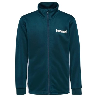 блуза,детски,блузи,hummel,chevron,full,zip,sweatshirt,blue,(reflecting,pond)