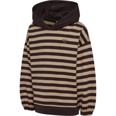 суичър,детски,блузи,hummel,conelly,boxy,contrast,hoodie,brown,(black,iris)