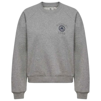 блуза,дамски,блузи,hummel,keeper,boxy,graphic,crewneck,sweatshirt,grey,(light,grey,melange)