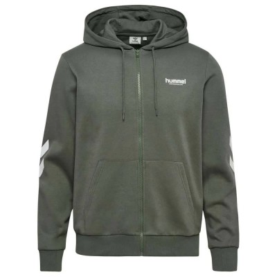 блуза,мъжки,пуловери,hummel,legacy,2.0,full,zip,sweatshirt,green,(castor,gray)