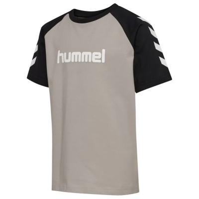 тениска,мъжки,тениски,дамски,тениски,hummel,logo,short,sleeve,t,shirt,grey,(anthracite)