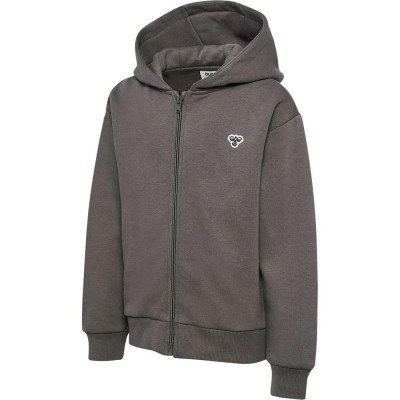 блуза,детски,блузи,hummel,loose,bee,full,zip,sweatshirt,grey,(silver,grey)