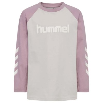 тениска,мъжки,тениски,дамски,тениски,hummel,logo,long,sleeve,t,shirt,grey,(chive)