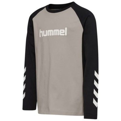 тениска,мъжки,тениски,дамски,тениски,hummel,logo,long,sleeve,t,shirt,grey,(anthracite)