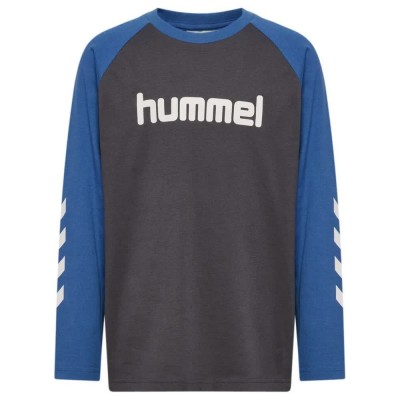 тениска,мъжки,тениски,дамски,тениски,hummel,logo,long,sleeve,t,shirt,black,(ebony)