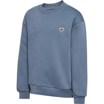 блуза,детски,блузи,hummel,loose,crewneck,bee,sweatshirt,blue,(flint,stone)