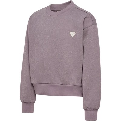 блуза,детски,блузи,hummel,loose,glitter,crewneck,bee,sweatshirt,grey,(ashley,blue)