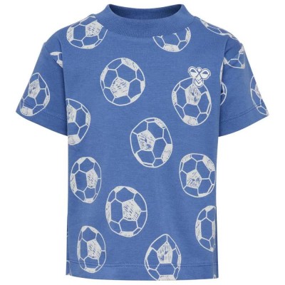 тениска,мъжки,тениски,дамски,тениски,hummel,mini,loose,aop,short,sleeve,t,shirt,blue,(castlerock)