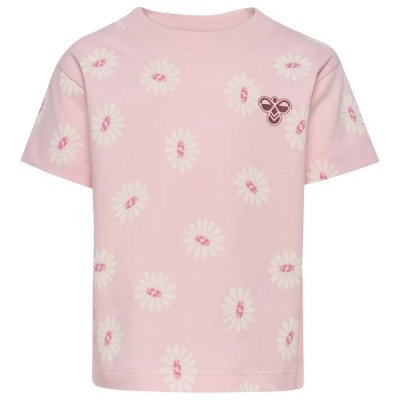 тениска,мъжки,тениски,дамски,тениски,hummel,mini,loose,flower,short,sleeve,t,shirt,pink,(pale,lilac)