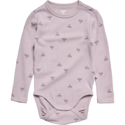 детски,облекла,за,момичета,hummel,mini,wool,long,sleeve,body,purple,(white,silver)