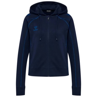блуза,дамски,блузи,hummel,move,2.0,full,zip,sweatshirt,blue,(marine)