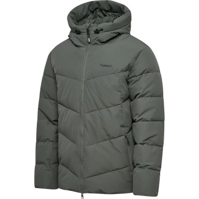 яке,мъжки,якета,дамски,якета,и,палта,hummel,puffer,down,jacket,green,(castor,gray)