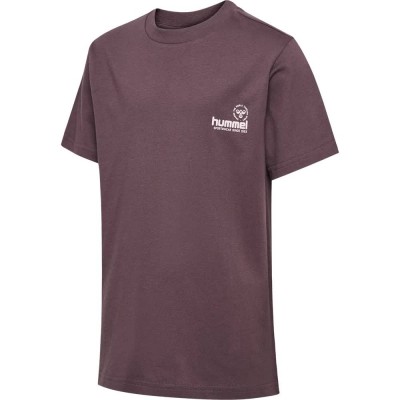 тениска,мъжки,тениски,дамски,тениски,hummel,regular,graphic,short,sleeve,t,shirt,purple,(black,plum)