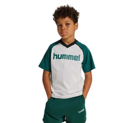 тениска,мъжки,тениски,дамски,тениски,hummel,regular,v,neck,short,sleeve,t,shirt,white,(light,grey,melange)