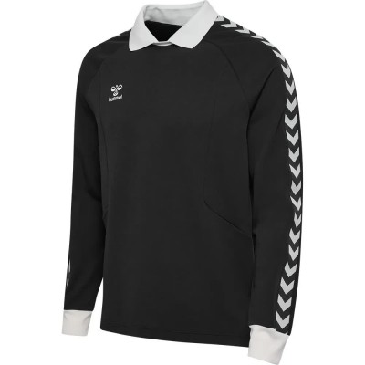 дамски,блузи,с,яка,мъжки,блузи,с,яка,hummel,root,long,sleeve,polo,black,(black)