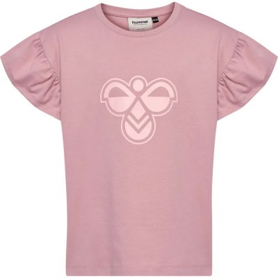 тениска,мъжки,тениски,дамски,тениски,hummel,ruffle,big,bee,short,sleeve,t,shirt,pink,(chive)
