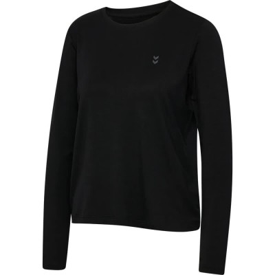 тениска,мъжки,тениски,дамски,тениски,hummel,yoga,soft,loose,long,sleeve,t,shirt,black,(black)