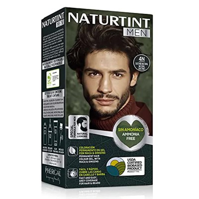 хигиена,коса,naturtint,men,4n,natural,brown,ammonia,free,permanent,dye,clear
