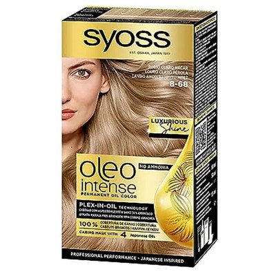 хигиена,коса,syoss,oleo,intense,8,68,pearl,light,blonde,ammonia,free,permanent,dye,5,units,golden