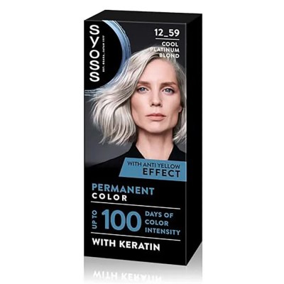 хигиена,коса,syoss,cool,12.59,silver,ash,blonde,permanent,dye,clear