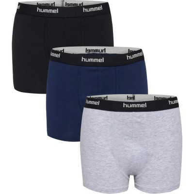 боксерки,детско,бельо,hummel,nalle,boxers,3,units,multicolor,(grey,melange,dress,blues,black)