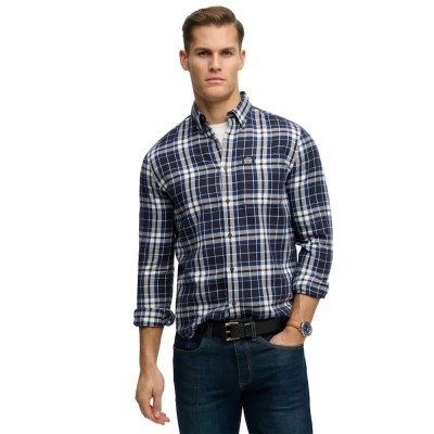 карирана,риза,дамски,ризи,мъжки,ризи,superdry,cotton,lumberjack,long,sleeve,shirt,blue,(hampton,check,blue)