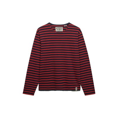 тениска,мъжки,тениски,дамски,тениски,superdry,merchant,stripe,long,sleeve,t,shirt,red,(french,navy,red,stripe)