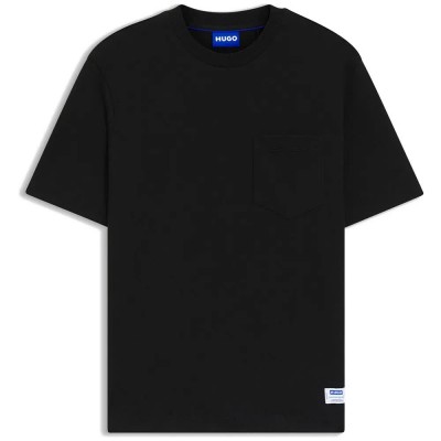 тениска,мъжки,тениски,дамски,тениски,hugo,nestite,10274737,01,blue,t,shirt,black,(black)