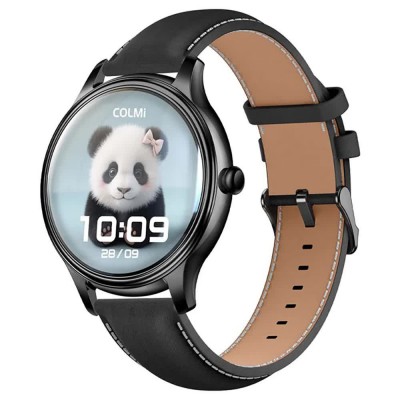 часовници,colmi,leather,l28,strap,smartwatch,brown,(black)