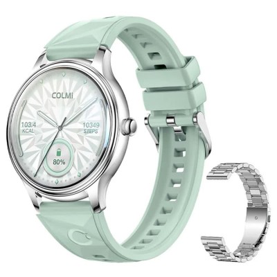 часовници,colmi,steel,l28,strap,smartwatch,green,(silver,green)