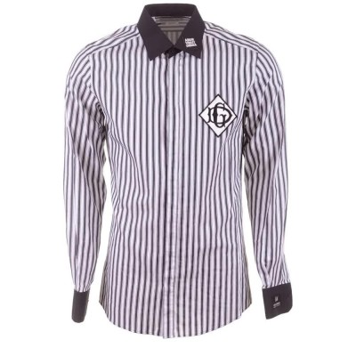 риза,с,дълъг,ръкав,дамски,ризи,мъжки,ризи,dolce,&,gabbana,747028,stripes,long,sleeve,shirt,grey,(black)