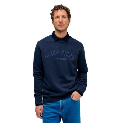 блуза,мъжки,пуловери,salsa,jeans,21011367,sweatshirt,blue,(blue)