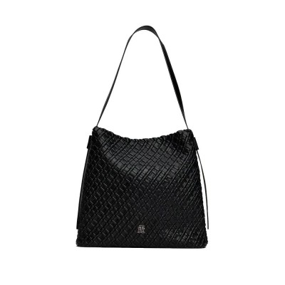 чанта,за,през,рамо,всички,чанти,tommy,hilfiger,braided,maxi,hobo,shoulder,bag,black,(black)