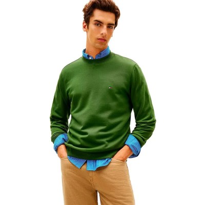 блуза,мъжки,пуловери,tommy,hilfiger,essential,sweatshirt,green,(mountain,pine)