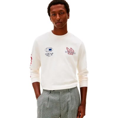 тениска,мъжки,тениски,дамски,тениски,tommy,hilfiger,modern,athleisure,long,sleeve,t,shirt,white,(ivory,petal)