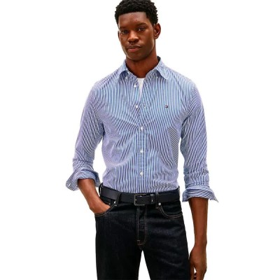 риза,с,дълъг,ръкав,дамски,ризи,мъжки,ризи,tommy,hilfiger,mw0mw41403,long,sleeve,shirt,purple,(wedge,blue,stripe)