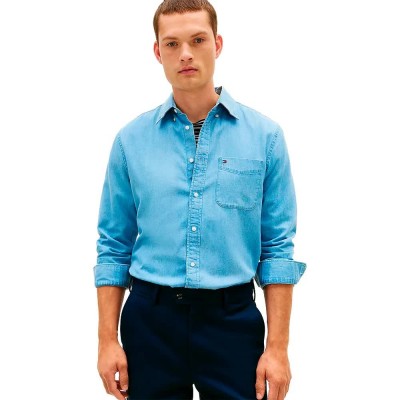 риза,с,дълъг,ръкав,дамски,ризи,мъжки,ризи,tommy,hilfiger,mw0mw41689,long,sleeve,shirt,blue,(medium,blue,indigo)