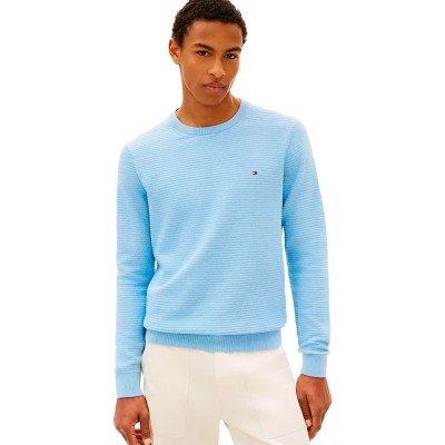 блуза,мъжки,пуловери,дамски,пуловери,tommy,hilfiger,seasonal,structure,sweater,blue,(well,water)
