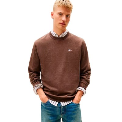 блуза,мъжки,пуловери,tommy,jeans,dm0dm22665,sweatshirt,brown,(black,walnut,heather)